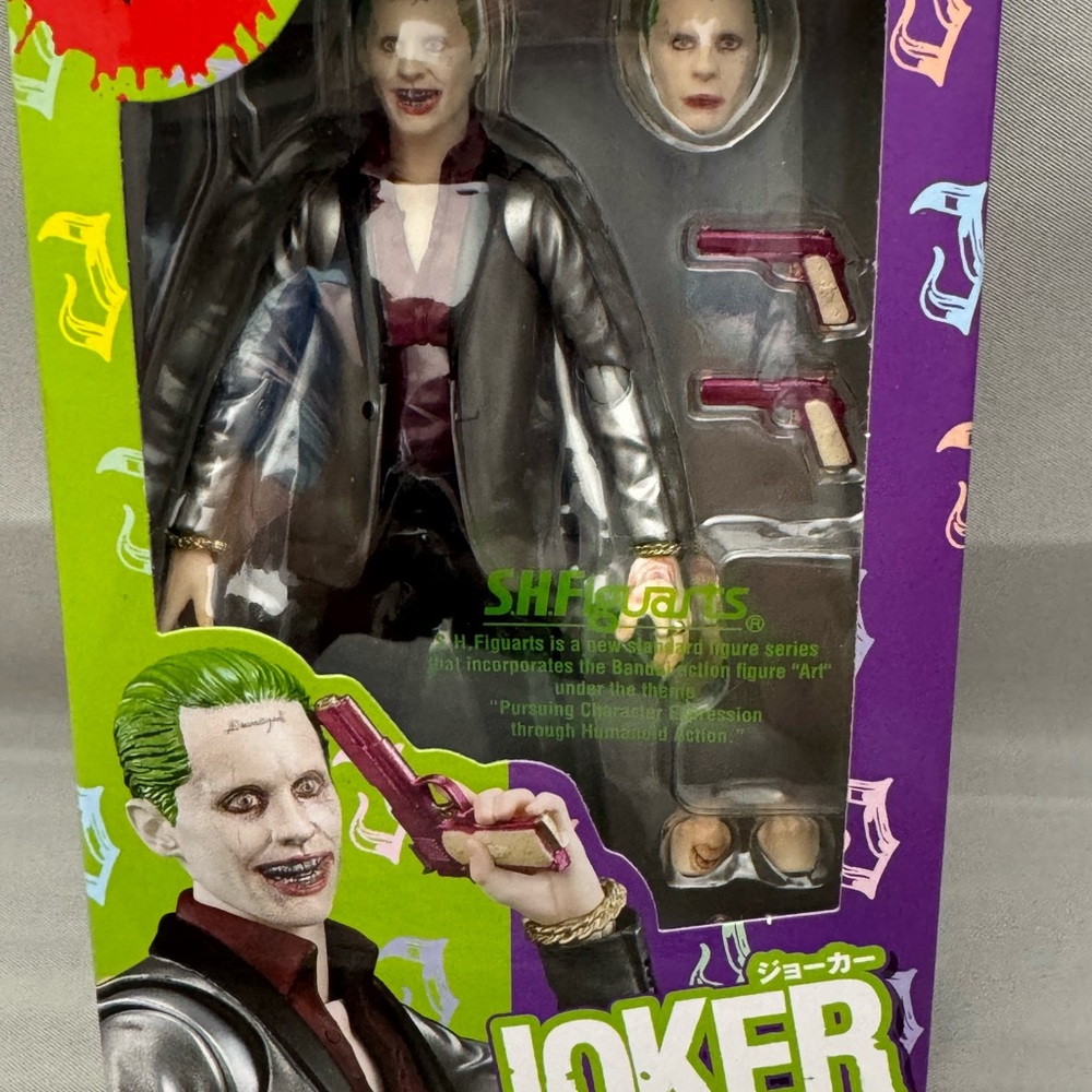 Suicide Squad Jard Leto Joker Action Figure - Green and Silver
